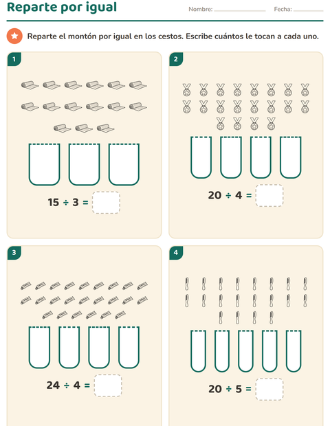 Vista previa de la hoja de Multiplicación con Objetos BN para grado 2
