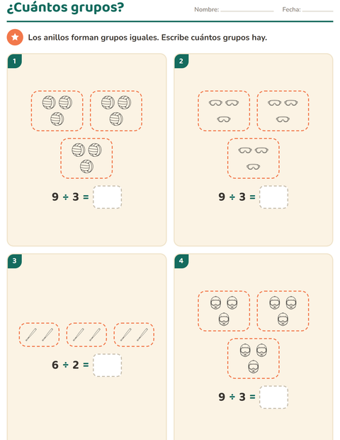 Vista previa de la hoja de Multiplicación con Deportes BN para grado 2