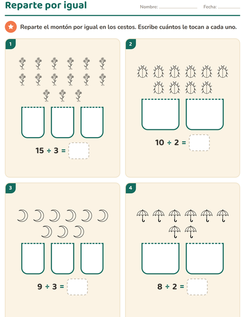 Vista previa de la hoja de Multiplicación con Naturaleza BN para grado 2