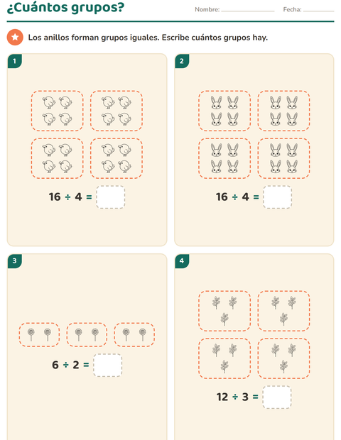 Vista previa de la hoja de Multiplicación con Pascua BN para grado 2