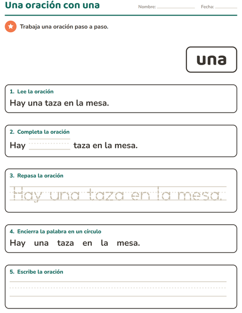Vista previa de la hoja de Palabras de uso frecuente para jardín infantil