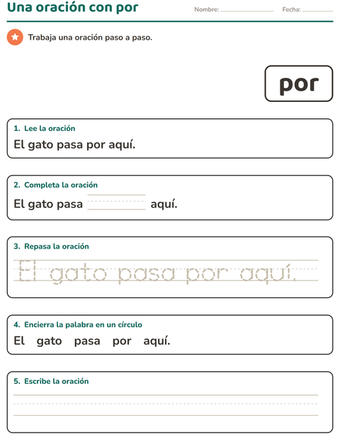Vista previa de la hoja de Palabras de uso frecuente para jardín infantil