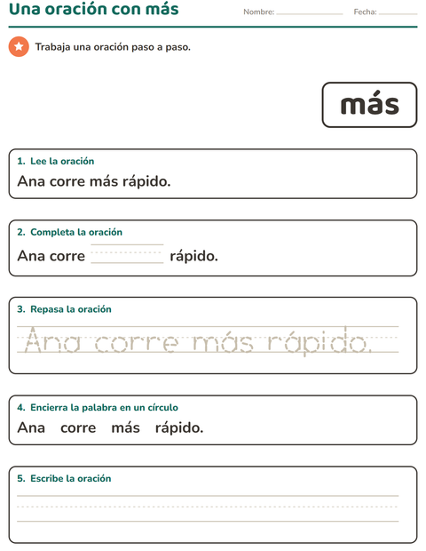 Vista previa de la hoja de Palabras de uso frecuente para jardín infantil