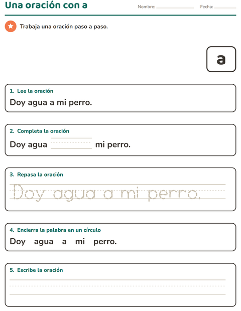 Vista previa de la hoja de Palabras de uso frecuente para jardín infantil