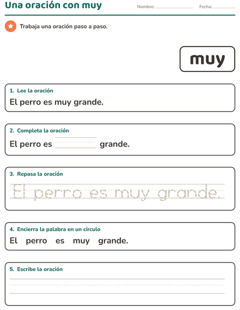 Vista previa de la hoja de Palabras de uso frecuente para jardín infantil