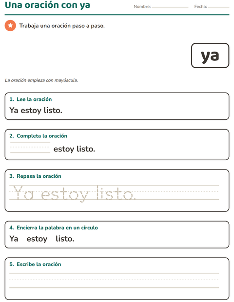 Vista previa de la hoja de Palabras de uso frecuente para jardín infantil