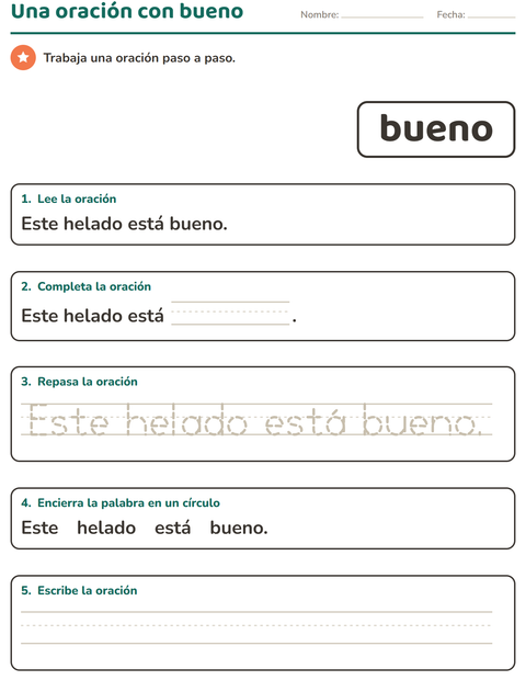 Vista previa de la hoja de Palabras de uso frecuente para jardín infantil