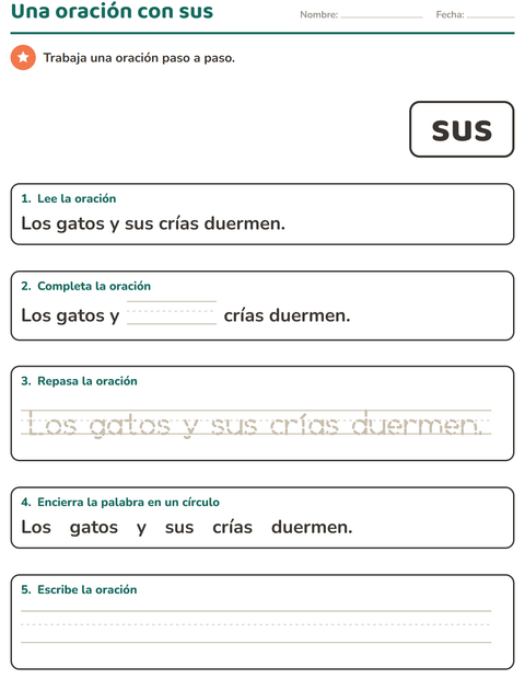Vista previa de la hoja de Palabras de uso frecuente para jardín infantil