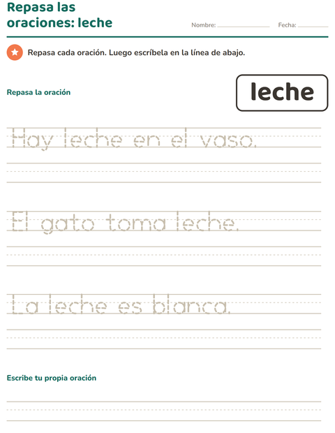 Vista previa de la hoja de Palabras de uso frecuente para jardín infantil