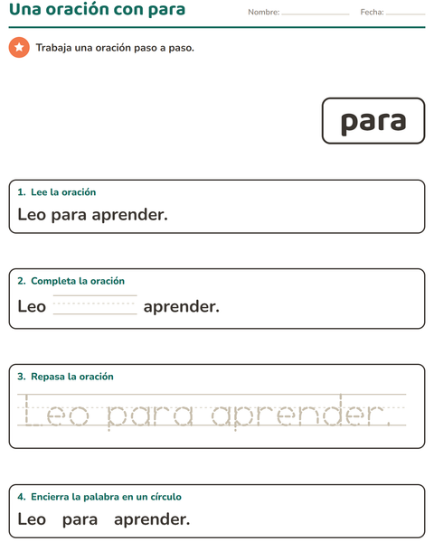 Vista previa de la hoja de Palabras de uso frecuente para jardín infantil