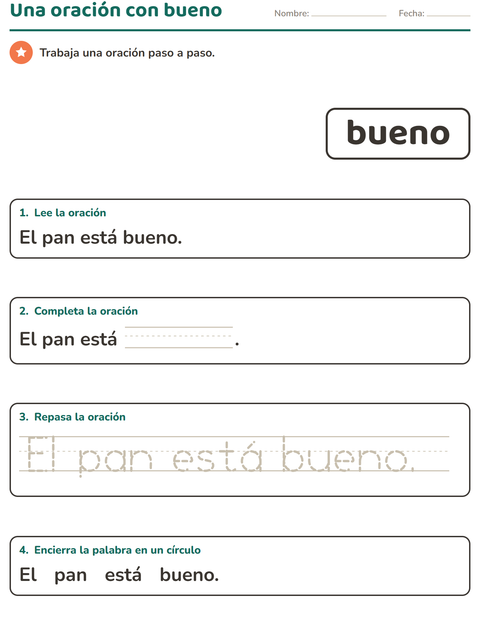 Vista previa de la hoja de Palabras de uso frecuente para jardín infantil