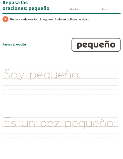 Vista previa de la hoja de Palabras de uso frecuente para jardín infantil