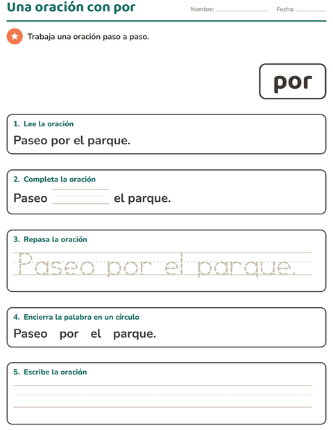Vista previa de la hoja de Palabras de uso frecuente para jardín infantil