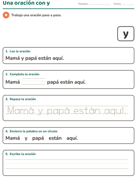 Vista previa de la hoja de Palabras de uso frecuente para jardín infantil