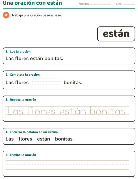Vista previa de la hoja de Palabras de uso frecuente para jardín infantil