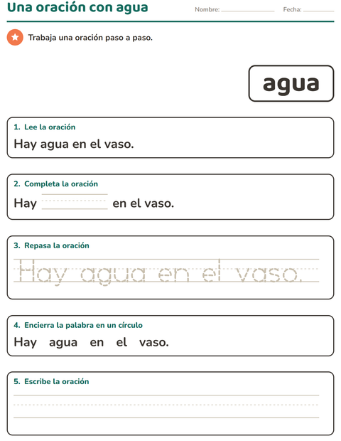 Vista previa de la hoja de Palabras de uso frecuente para jardín infantil