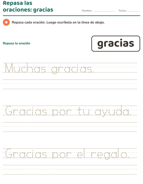 Vista previa de la hoja de Palabras de uso frecuente para jardín infantil