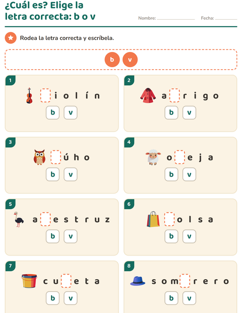 Vista previa de la hoja de Reglas de ortografía para grado 2