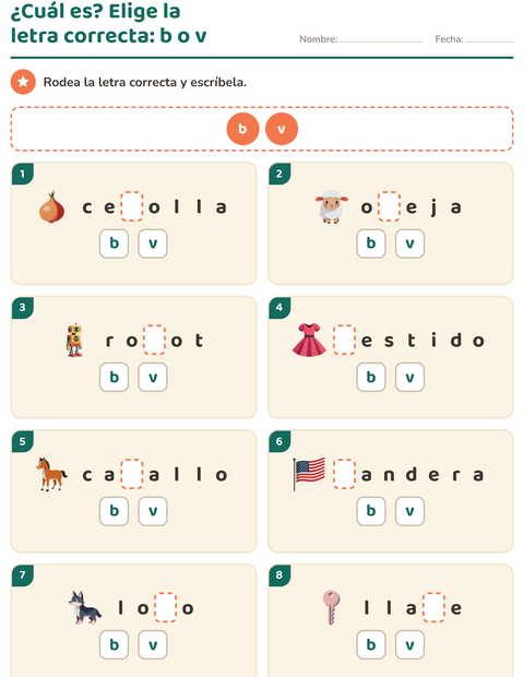 Vista previa de la hoja de Reglas de ortografía para grado 2