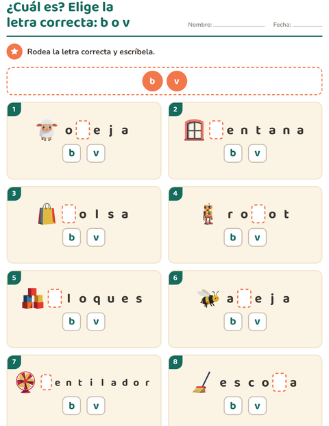 Vista previa de la hoja de Reglas de ortografía para grado 2