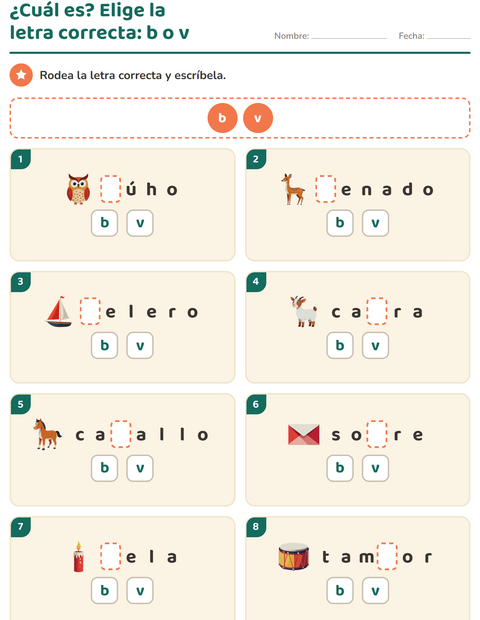 Vista previa de la hoja de Reglas de ortografía para grado 2