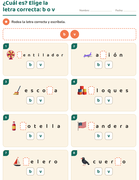Vista previa de la hoja de Reglas de ortografía para grado 2
