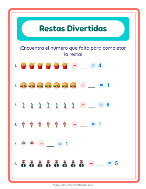 Resta con 4 de Julio