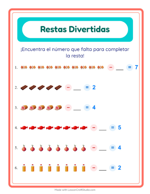 Resta con En el Supermercado