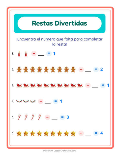 Resta con Navidad