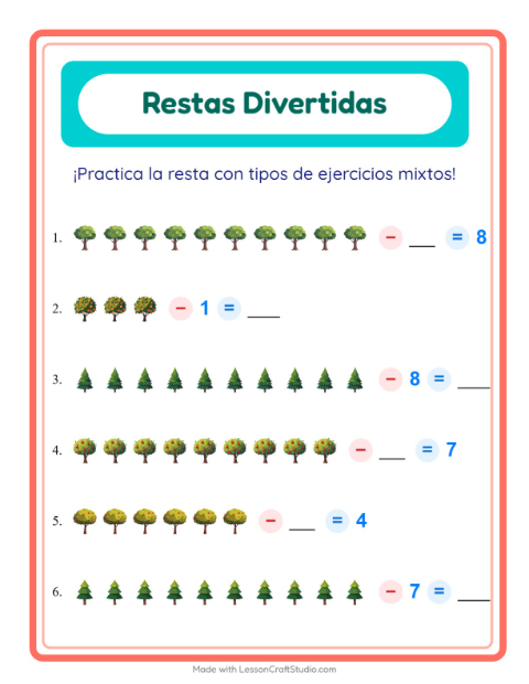 Resta con Árboles