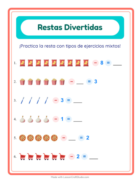 Resta con En el Supermercado