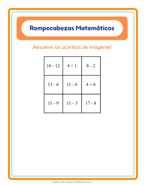 Rompecabezas con Campamento (hasta 20)
