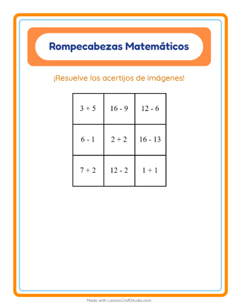 Rompecabezas con Muebles (hasta 20)