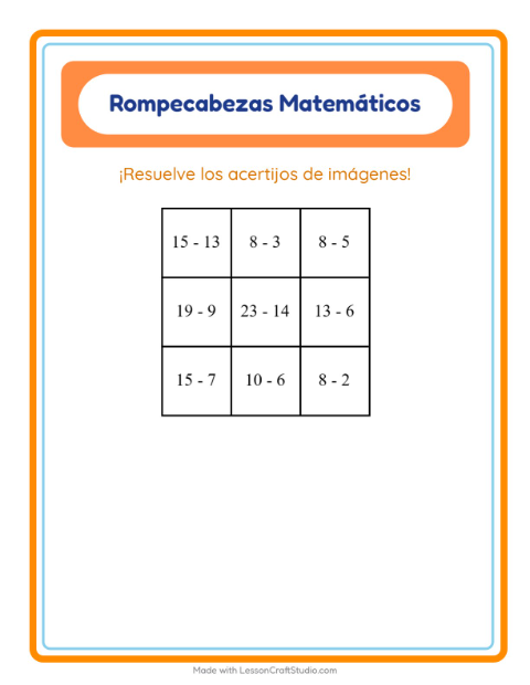 Rompecabezas con Ocupaciones (hasta 100)
