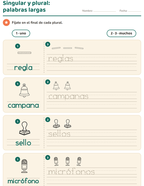 Vista previa de la hoja de Singular y plural con Salón de clases (B/N) para jardín infantil