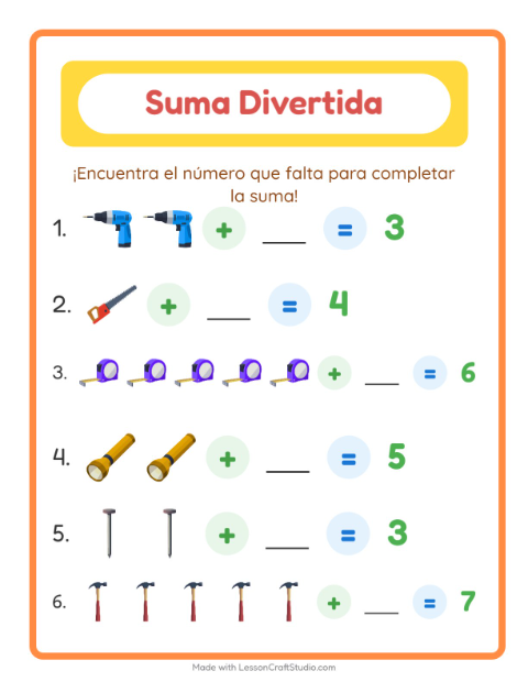 Sumas con Herramientas