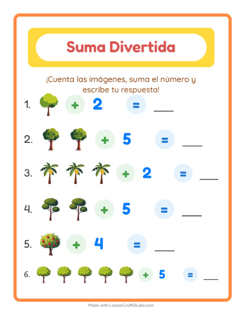 Sumas con Árboles