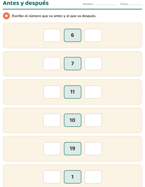 Preescolar Tabla del 100