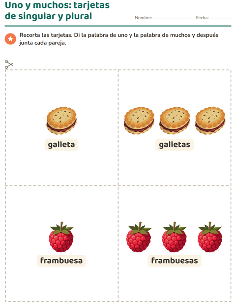 Vista previa de la hoja de Tarjetas de dibujo y palabra con Desayuno para jardín infantil