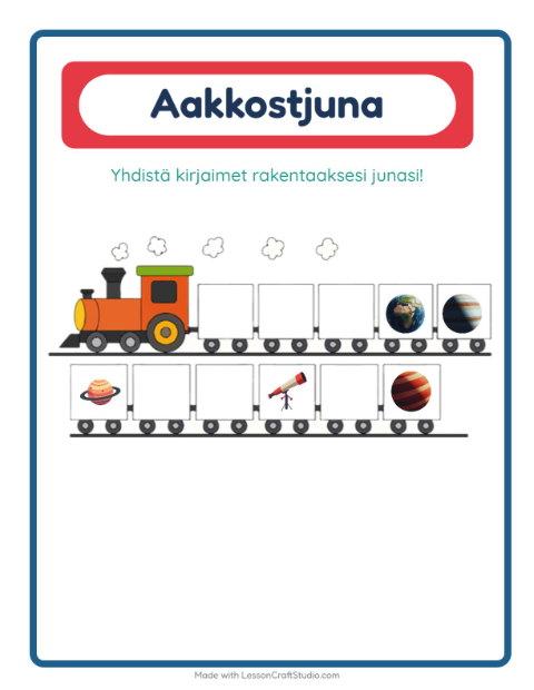 Aakkosjuna – Avaruus