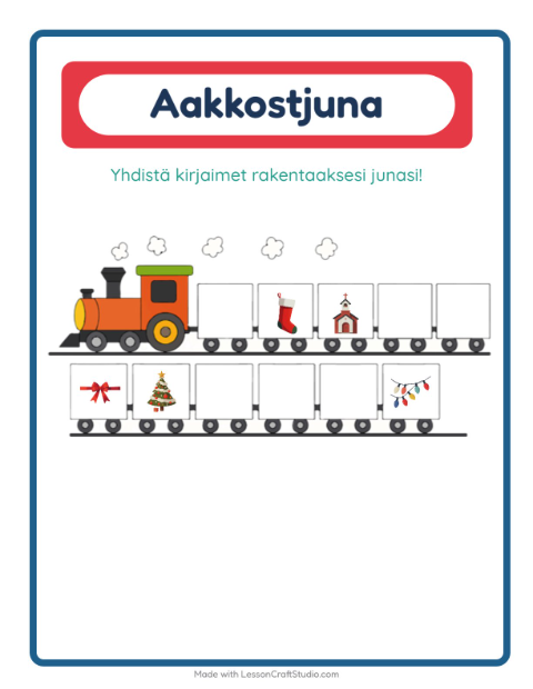 Aakkosjuna – Joulu