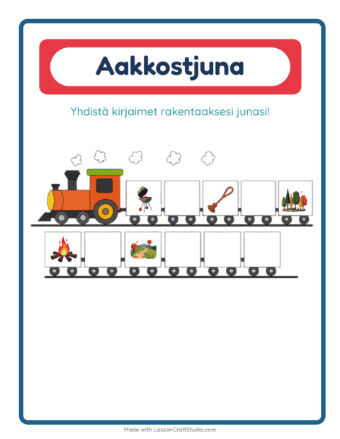 Aakkosjuna – Leirielämä