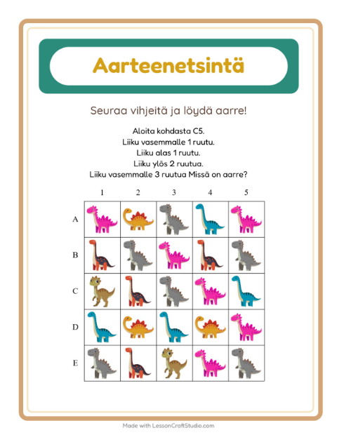 Aarteenetsintä nuolilla – Dinosaurukset