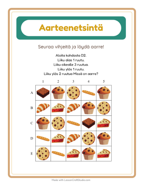 Aarteenetsintä nuolilla – Leipomo