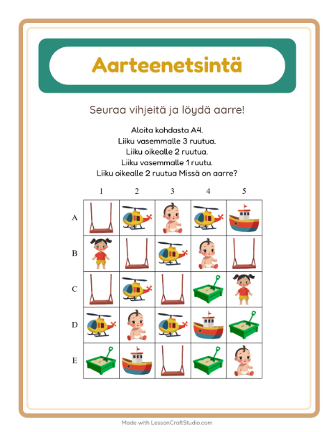 Aarteenetsintä nuolilla – Lelut