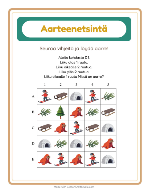 Aarteenetsintä nuolilla – Talvi