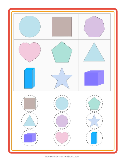 Kuvabingo – Muodot
