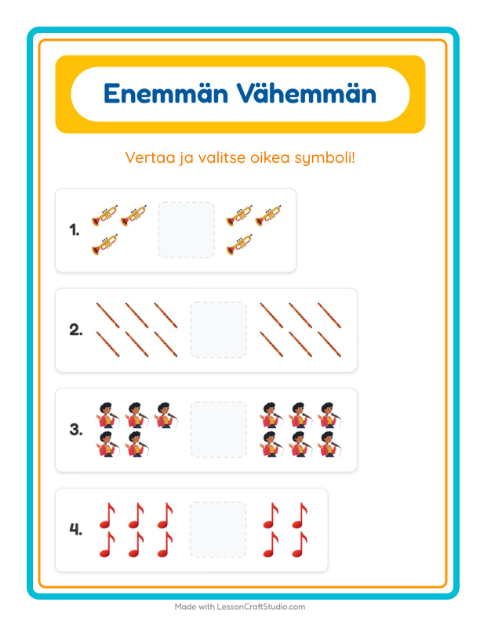 Enemmän vai vähemmän – Musiikki