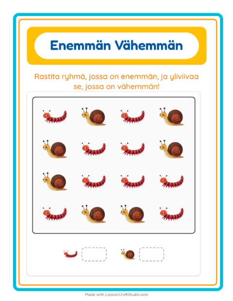 Enemmän vai vähemmän – Hyönteiset ja ötökät