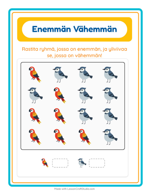 Enemmän vai vähemmän – Lentävät asiat